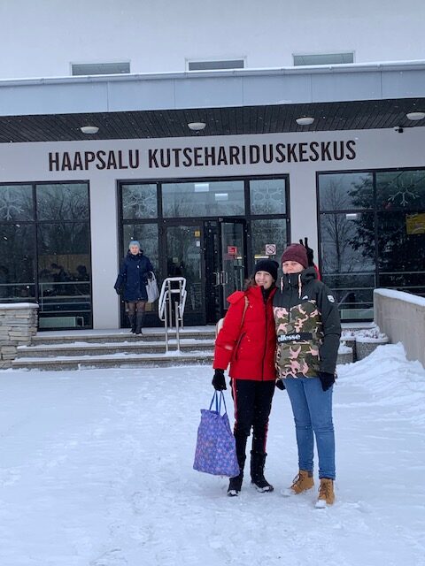 HKHK-s hooldustöö praktikandid Prantsusmaalt
